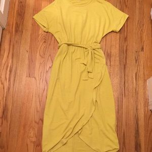 Mustard yellow dress